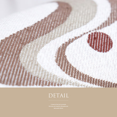 名古屋帯 リサイクル 帯丈363.5cm 六通 抽象柄 ブラウン Mサイズ 不明 Sランク お洒落 カジュアル