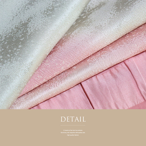 帯揚げ リサイクル 綸子 正絹 ピンク お洒落 花柄 新品・未使用品 AG-1121