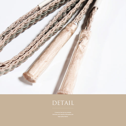 帯締め リサイクル 手組紐 ベージュ 正絹 新品・未使用品 夏物