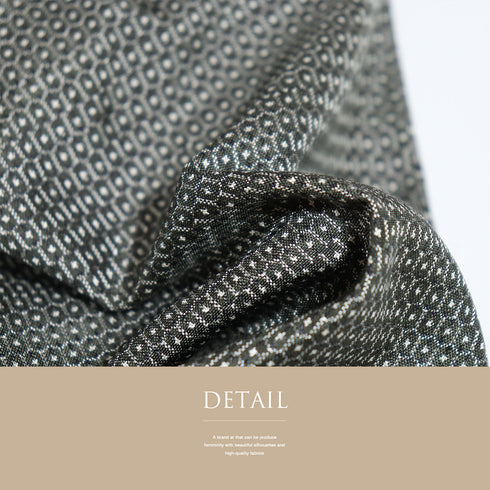 アンサンブル 男物 リサイクル 身丈134.5cm 裄66.4cm 羽織丈86cm 袷 草木染め 紬 グリーン SSサイズ お洒落 カジュアル 証紙 しつけ糸 正絹 棒衿 新品・未使用品