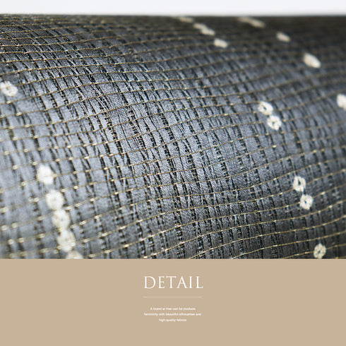 袋帯 リサイクル 帯丈460cm 全通 ぼかし織り デザイン縦枠柄 西陣織 変わり織り グレー LLサイズ 正絹 新品・未使用品 お洒落 カジュアル