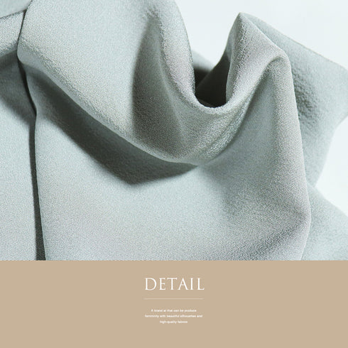 色無地 リサイクル 身丈161cm 裄65.6cm 単衣 グレー Lサイズ セミフォーマル 一つ紋 しつけ糸 正絹 広衿 Sランク