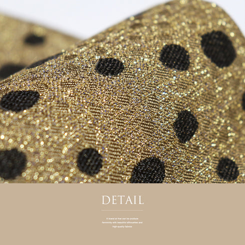 袋帯 リサイクル 帯丈434cm ポイント柄 ドット柄 ゴールド Sサイズ 正絹 Sランク お洒落 カジュアル