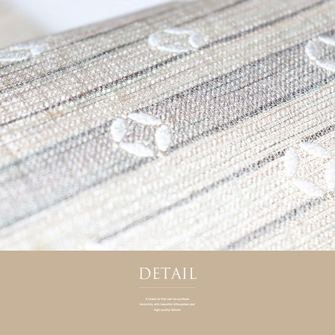 袋帯 リサイクル 帯丈438cm 全通 横縞柄 ベージュ Mサイズ 正絹 Sランク お洒落