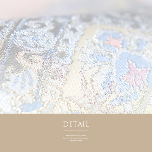 名古屋帯 リサイクル 帯丈350cm ポイント柄 開き仕立て オリエンタル柄 ピンク Sサイズ 正絹 Aランク お洒落