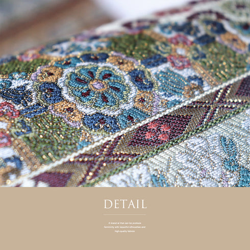 袋帯 リサイクル 帯丈428cm 六通 裂文様 多色 Sサイズ 正絹 Sランク フォーマル お洒落