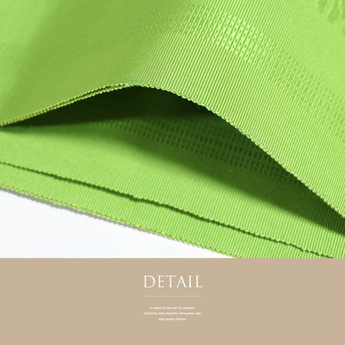 名古屋帯 リサイクル 帯丈363.5cm 全通 献上柄 本場筑前 グリーン Mサイズ 正絹 新品・未使用品 カジュアル