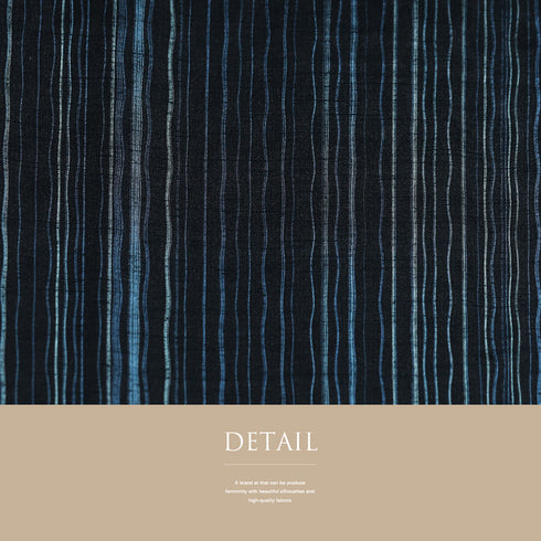 紬 リサイクル 身丈157cm 裄66.4cm 袷 よろけ間道 ネイビー Mサイズ カジュアル お洒落 証紙 しつけ糸 正絹 広衿 Sランク