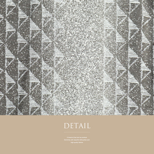 紬 リサイクル 身丈158cm 裄66.4cm 袷 縦鱗柄 縞模様 グレー Mサイズ お洒落 落款 正絹 広衿 Sランク