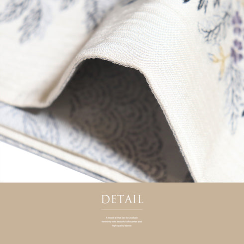 袋帯 リサイクル 帯丈440cm 六通 花柄 刺繍 しょうはなの世界 アイボリー Mサイズ 正絹 Sランク セミフォーマル お洒落