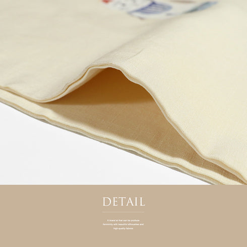 名古屋帯 リサイクル 帯丈372.5cm ポイント柄 招き猫柄 ベージュ Mサイズ 正絹 Cランク カジュアル お洒落