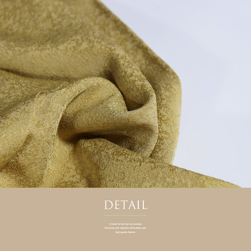 色無地 リサイクル 身丈159cm 裄63.4cm 袷 イエロー Mサイズ フォーマル お洒落 落款 一つ紋 正絹 広衿 地紋あり Sランク