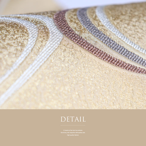 袋帯 リサイクル 帯丈434cm 六通 流水柄 ベージュ Sサイズ 正絹 Sランク お洒落