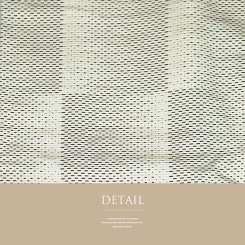 紬 リサイクル 身丈162cm 裄65cm 袷 お召 石畳柄 織りぼかし 地紋 アイボリー Lサイズ お洒落 カジュアル 正絹 広衿 Aランク