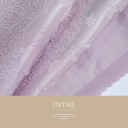 帯締め・帯揚げセット リサイクル 平組紐 ちりめん ピンク 正絹 新品・未使用品 地紋