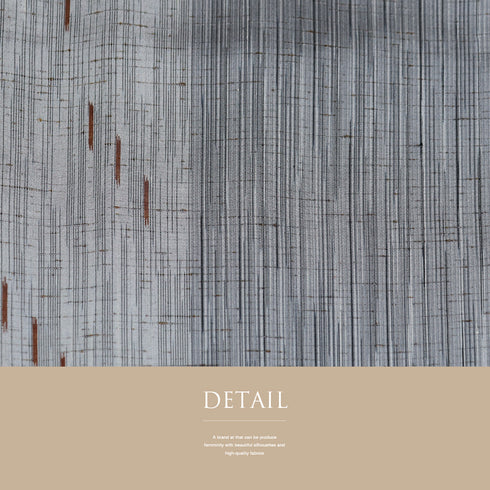 紬 リサイクル 身丈160.2cm 裄64cm 袷 白鷹山 ぜんまい糸 縞柄 パールトーン加工 グレー Mサイズ お洒落 カジュアル 証紙 しつけ糸 正絹 広衿 Sランク