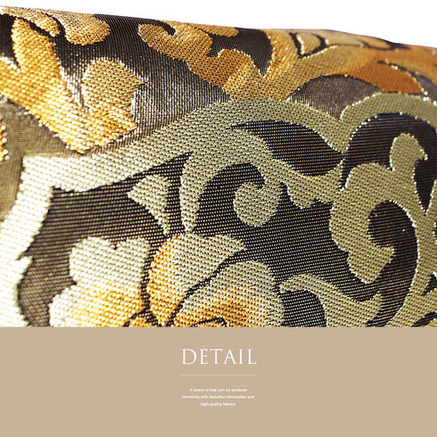 袋帯 リサイクル 帯丈432cm 六通 川島織物 牡丹唐草模様 ゴールド Sサイズ 正絹 新品・未使用品ランク フォーマル