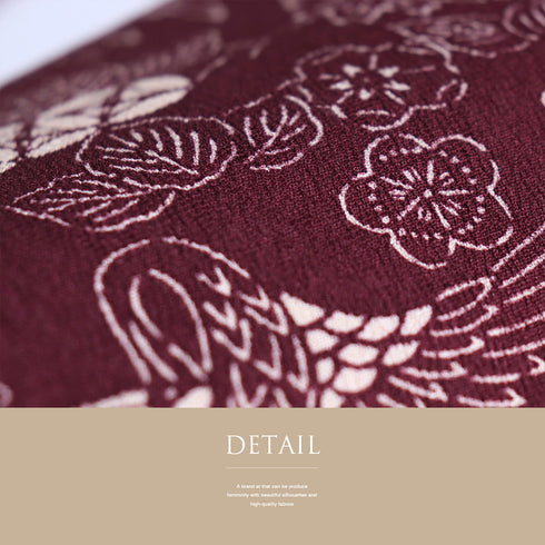 名古屋帯 リサイクル 帯丈337.5cm 全通 鶴柄 直物柄 レッド SSサイズ 混合 Sランク お洒落