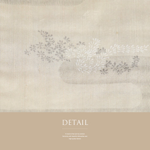 小紋 リサイクル 夏着物 身丈173.3cm 裄70.4cm 夏物 小花 エ霞 薄物 ベージュ LLサイズ カジュアル 不明 広衿 Aランク