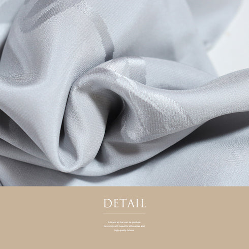 長襦袢 リサイクル 長襦袢 身丈132cm 裄65.2cm 袷 蔦の地紋柄 刺繍半衿付き グレー Mサイズ 正絹 Sランク