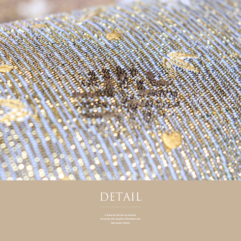 袋帯 リサイクル 帯丈432cm 六通 松竹梅柄 ぼかし ゴールド Sサイズ 正絹 新品・未使用品 お洒落