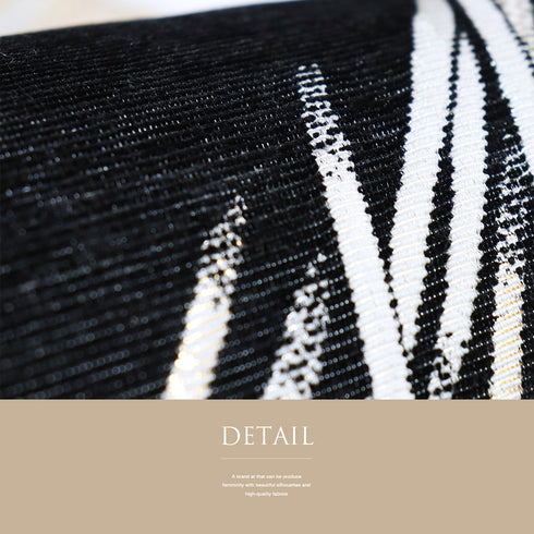 袋帯 リサイクル 帯丈432cm 六通 抽象柄 ブラック Sサイズ 正絹 Sランク お洒落