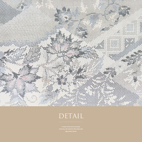 紬 リサイクル 身丈152.3cm 裄62.8cm 袷 デザイン菱模様 草花柄 グレー Sサイズ お洒落 カジュアル 正絹 広衿 Aランク