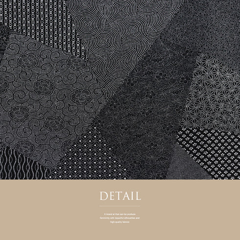 江戸小紋 リサイクル 身丈158cm 裄65.2cm 袷 伝統工芸士 寺山存男 裂取 おしゃれ八掛 ブラック Mサイズ お洒落 落款 正絹 広衿 Sランク