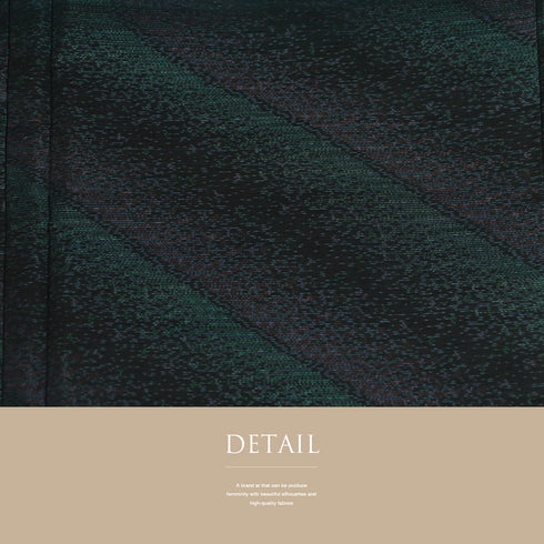 紬 リサイクル 身丈164.8cm 裄70.4cm 袷 裾柄 ネイビー Lサイズ お洒落 正絹 広衿 Aランク