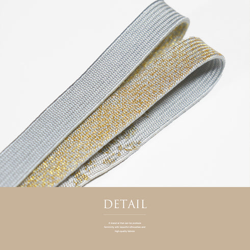 帯締め リサイクル セミフォーマル 平組紐 グレー 正絹 新品・未使用品