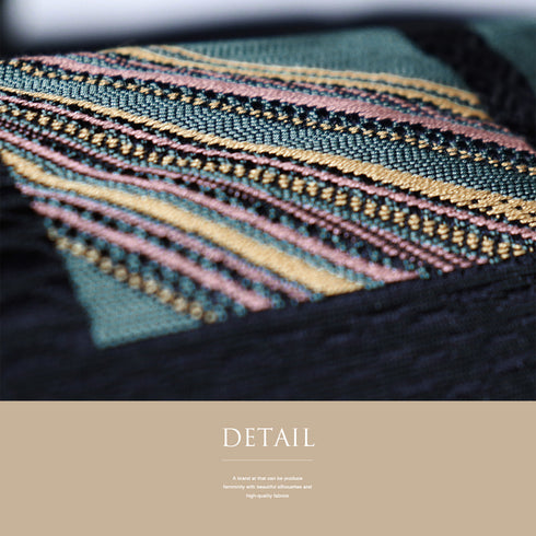 名古屋帯 リサイクル 帯丈355cm 六通 波柄 本場筑前 ブラック Sサイズ 正絹 Aランク お洒落 証紙