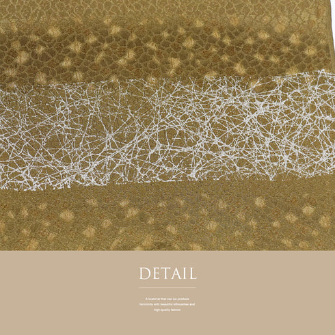 帯揚げ リサイクル お洒落 カジュアル 綸子 正絹 ブラウン 横段 新品・未使用品 AG-1223