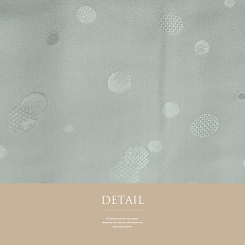 小紋 リサイクル 身丈164.5cm 裄62.6cm 袷 ポイントうさぎ柄 地紋 グレー Lサイズ お洒落 カジュアル 正絹 広衿 Sランク