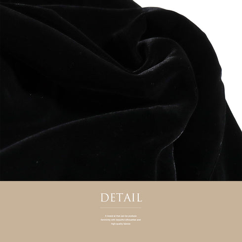 コート リサイクル 身丈79.5cm 裄67cm 袷 ベルベット 衿無し ラグラン袖 ブラック Lサイズ カジュアル 不明 Aランク