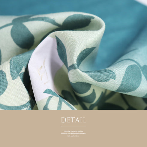 付下げ リサイクル 身丈147.5cm 裄63.8cm 袷 結城紬 五月みどりプロデュース 花柄 ブルー SSサイズ お洒落 正絹 広衿 Sランク