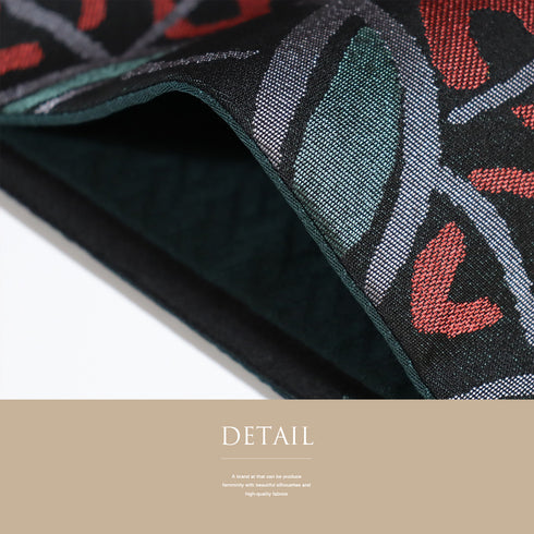 京袋帯 リサイクル 帯丈360cm 六通 幾何学柄 ブラック Mサイズ ポリエステル Sランク お洒落 カジュアル