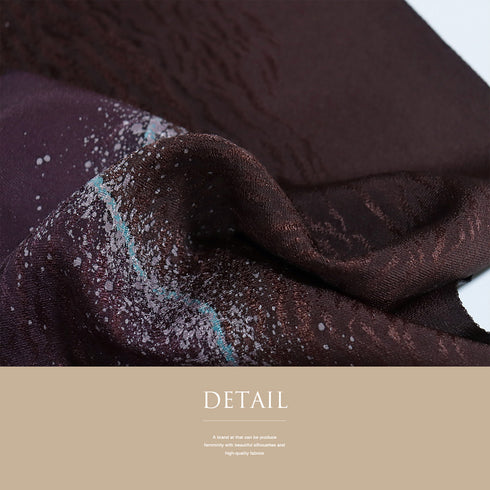 帯締め・帯揚げセット リサイクル お洒落 平組紐 ちりめん パープル 正絹 新品・未使用品 柳粋庵