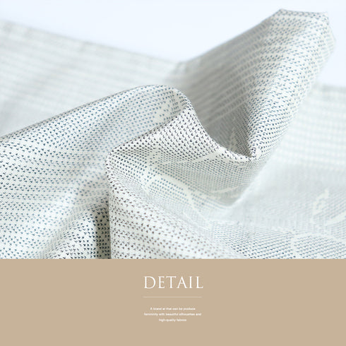 大島紬 リサイクル 身丈160.5cm 裄65.6cm 袷 白大島 縞模様 蔓草柄 ホワイト Lサイズ お洒落 カジュアル 証紙 正絹 広衿 Sランク