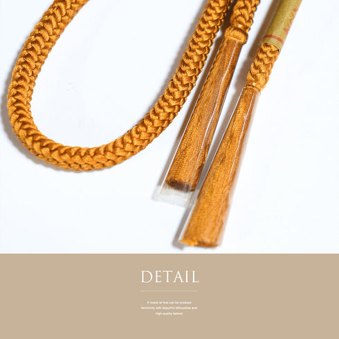 帯締め カジュアル 手組紐 イエロー 正絹 新品・未使用品