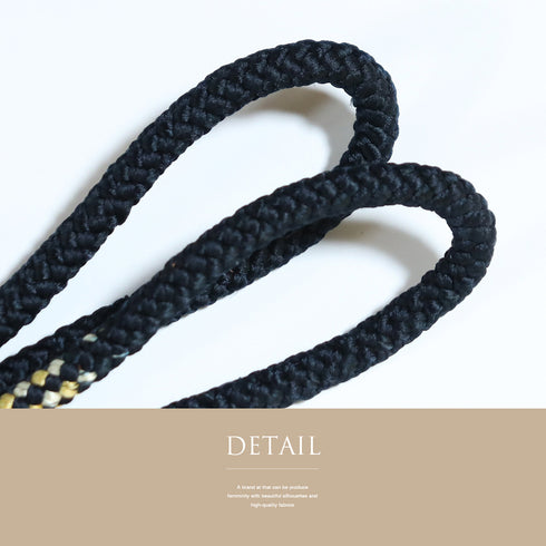 帯締め・帯揚げセット リサイクル 手組紐 ブラウン 正絹 新品・未使用品 千鳥格子