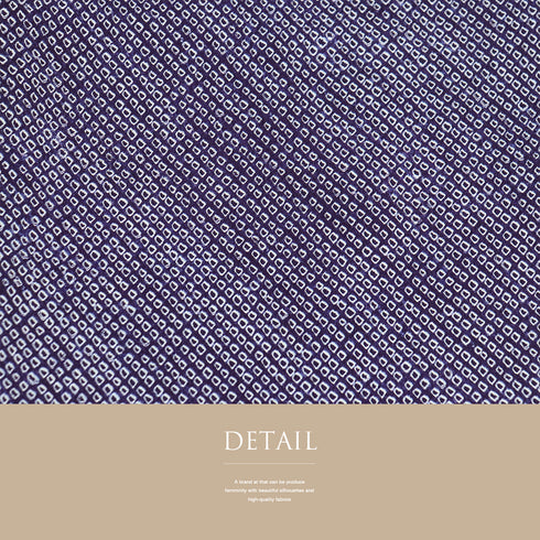 小紋 リサイクル 身丈159.2cm 裄64.4cm 袷 総絞り パープル Mサイズ お洒落 しつけ糸 正絹 広衿 Aランク