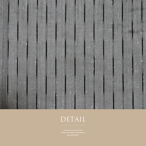 紬 リサイクル 身丈162.7cm 裄68cm 単衣 デザイン縞模様 グレー Lサイズ お洒落 正絹 広衿 Aランク