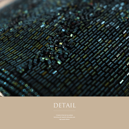 バッグ リサイクル グリーン ビーズ Aランク