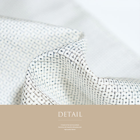 紬 リサイクル 身丈162.5cm 裄65cm 袷 亀甲柄 ホワイト Lサイズ カジュアル お洒落 証紙 正絹 広衿 Sランク