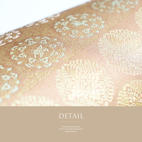 袋帯 リサイクル 帯丈432cm 六通 有職文様 箔屋清兵衛 西陣織 オレンジ Sサイズ 正絹 新品・未使用品 フォーマル お洒落