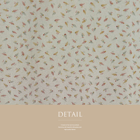 小紋 リサイクル 身丈159cm 裄65.2cm 袷 葉っぱ模様 グレー Mサイズ お洒落 カジュアル 正絹 広衿 Sランク