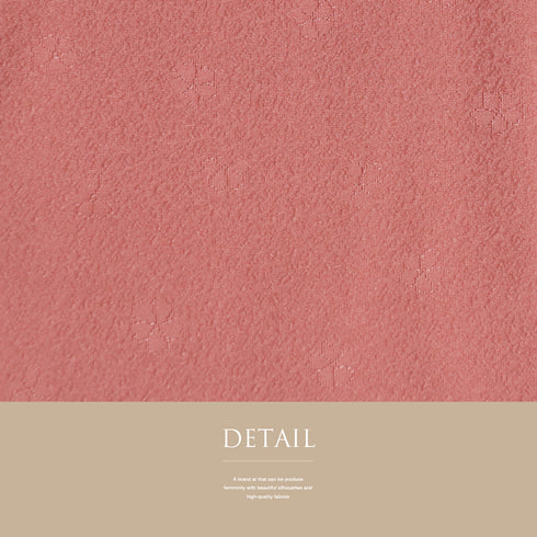 色無地 リサイクル 身丈157.5cm 裄66.4cm 袷 山本寛斎 KANSAIコレクション 小花柄 ピンク Mサイズ セミフォーマル 一つ紋 しつけ糸 正絹 広衿 地紋あり Sランク