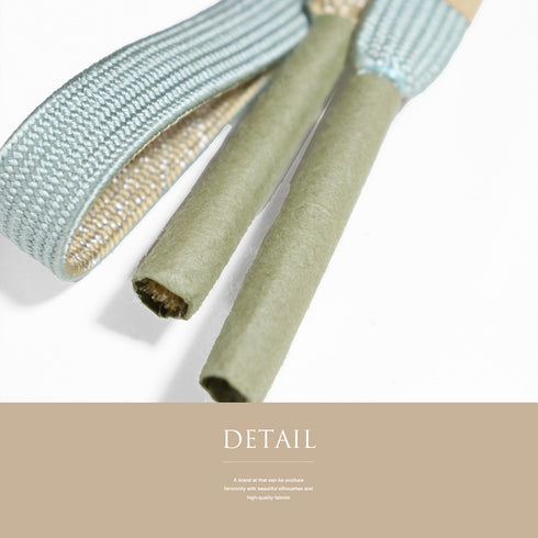 帯締め リサイクル セミフォーマル 平組紐 グリーン 正絹 新品・未使用品