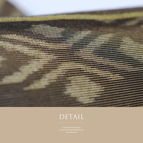 袋帯 リサイクル 帯丈470cm 全通 横段柄 ブラウン LLサイズ 正絹 新品・未使用品 お洒落 カジュアル