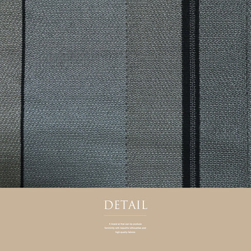 紬 リサイクル 身丈161cm 裄65.4cm 単衣 縞模様 後身頃居敷当て付き グレー Lサイズ カジュアル お洒落 正絹 広衿 Sランク